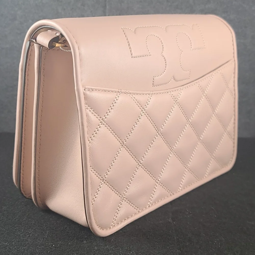 Tory Burch Pink Quilted Crossbody Bag - Picture 2 of 10